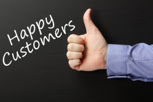 Thumbs Up for Happy Customers
